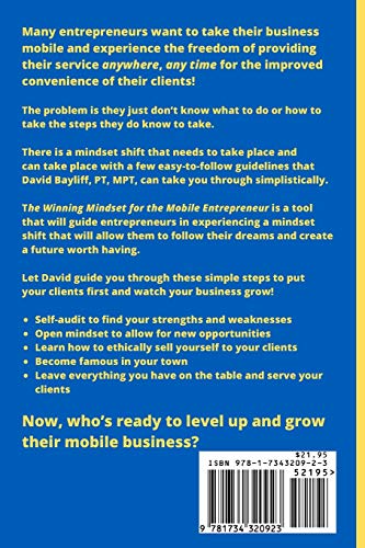 The Winning Mindset for The Mobile Entrepreneur: Success Starts Between The Ears,Used