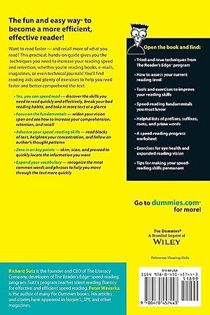 Speed Reading For Dummies,Used