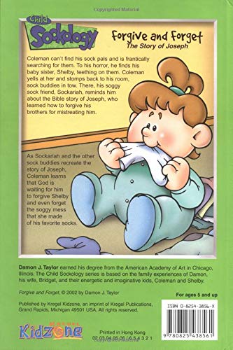Forgive and Forget: The Story of Joseph (Child Sockology),Used