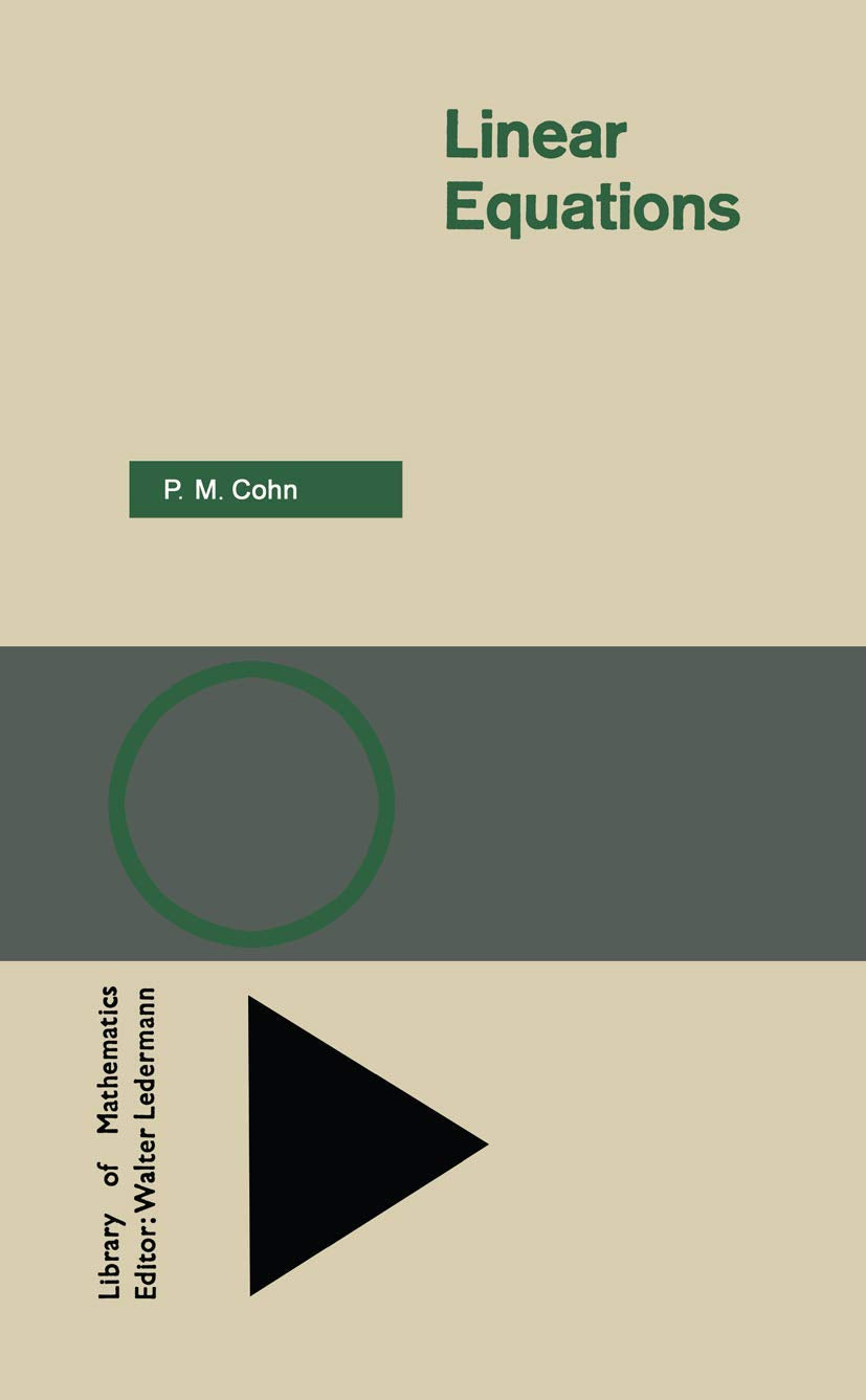 Linear Equations (Library of Mathematics),Used