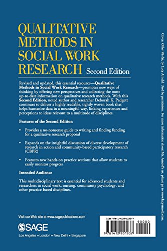 Qualitative Methods in Social Work Research (SAGE Sourcebooks for the Human Services),New