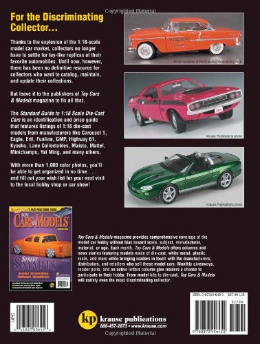 Standard Guide to 1:18 Scale DieCast Cars,Used