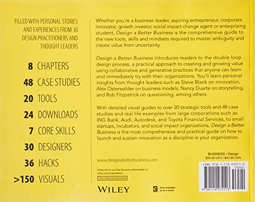 Design A Better Business: New Tools, Skills, And Mindset For Strategy And Innovation