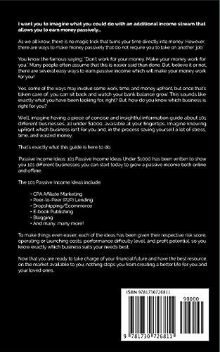 Passive Income Ideas: 101 Passive Income Ideas Under $1000,New