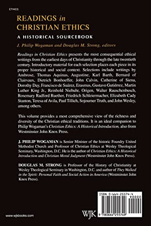 Readings In Christian Ethics: A Historical Sourcebook,New
