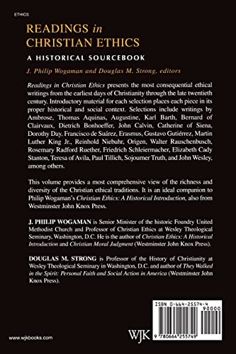 Readings In Christian Ethics: A Historical Sourcebook,New
