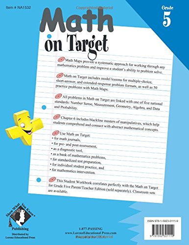Math on Target Grade 5 Student Workbook,Used