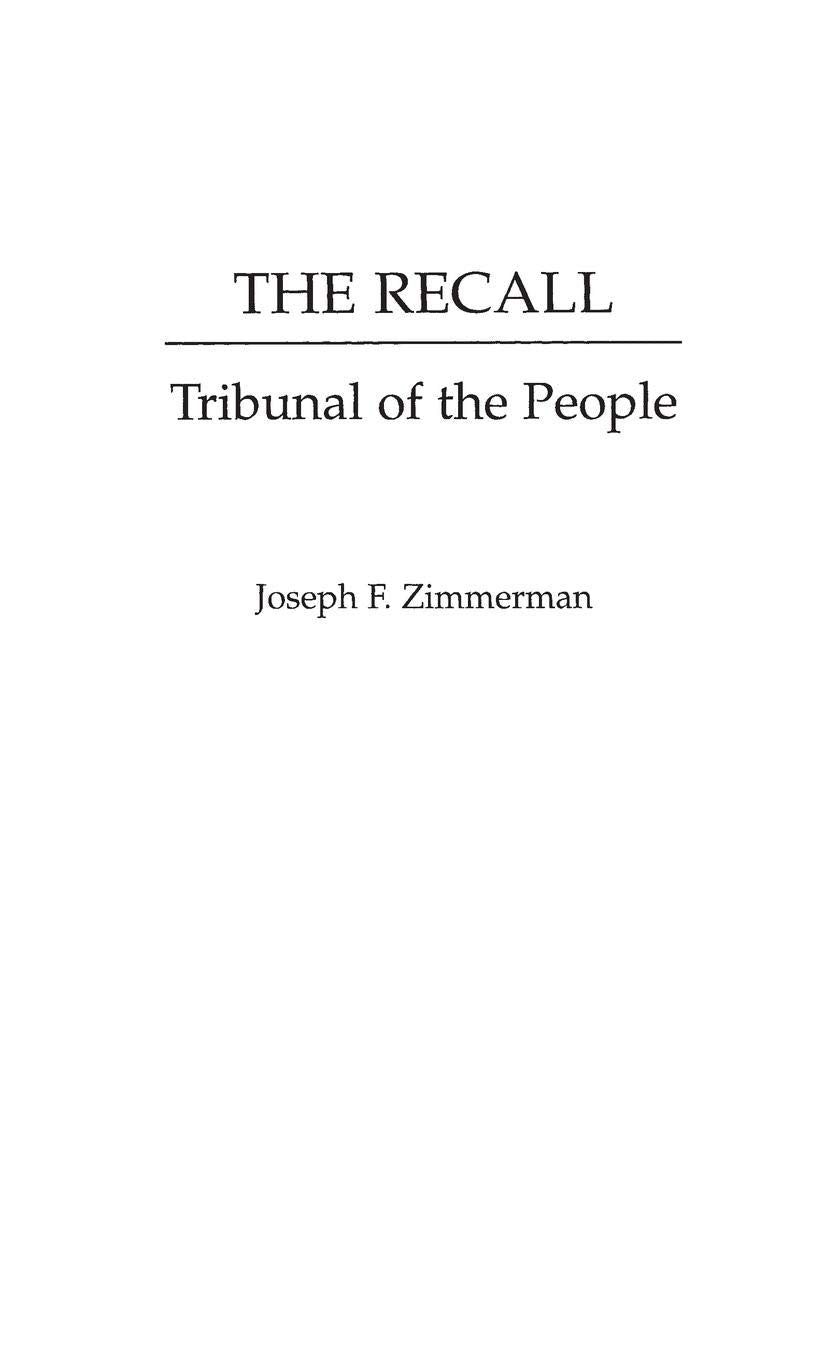 The Recall: Tribunal of the People,Used