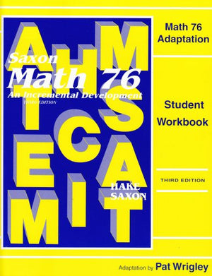 Workbook Master: Adaptations (Saxon Math 7/6 Special Populations),Used