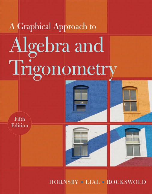 A Graphical Approach to Algebra and Trigonometry (5th Edition),Used