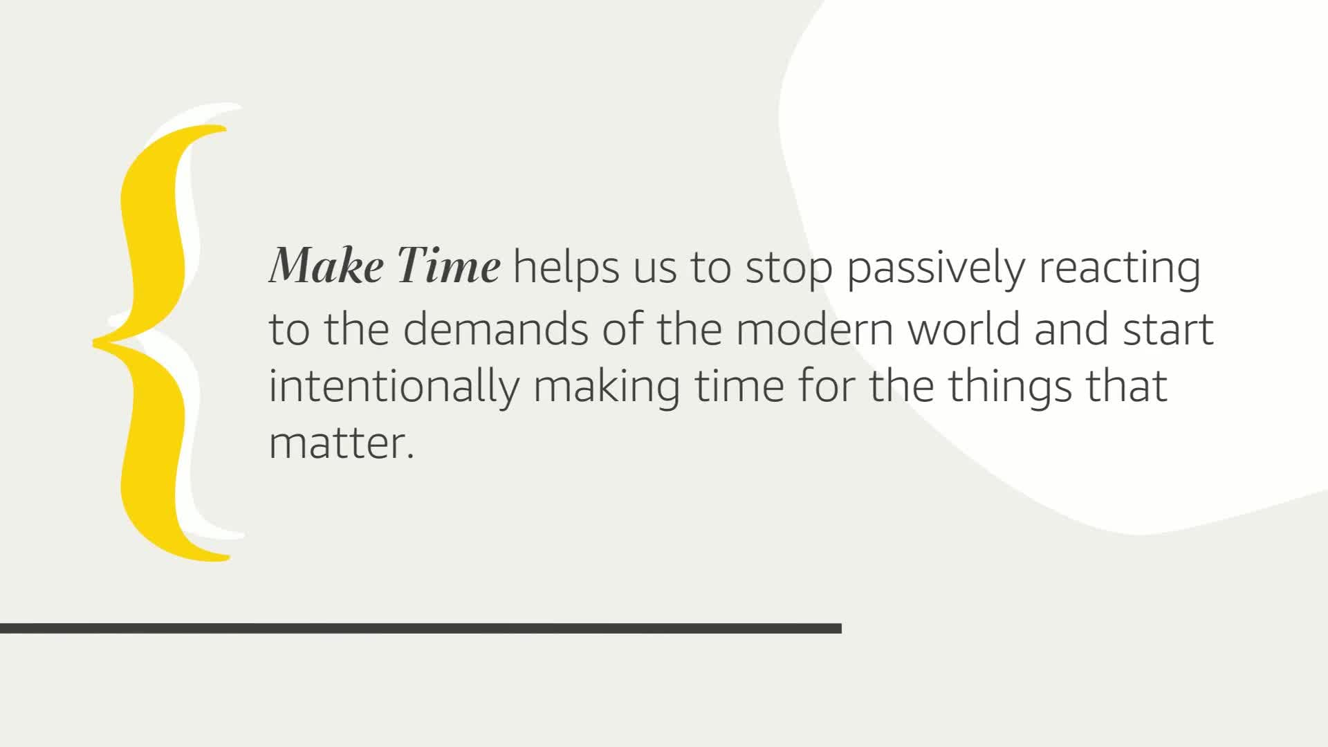 Make Time: How to Focus on What Matters Every Day,Used