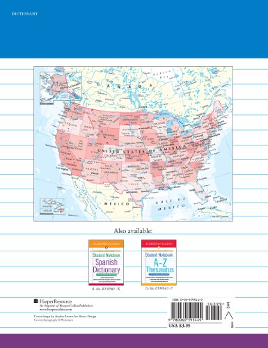 Harpercollins Student Notebook Websters Dictionary (Collins Language),New