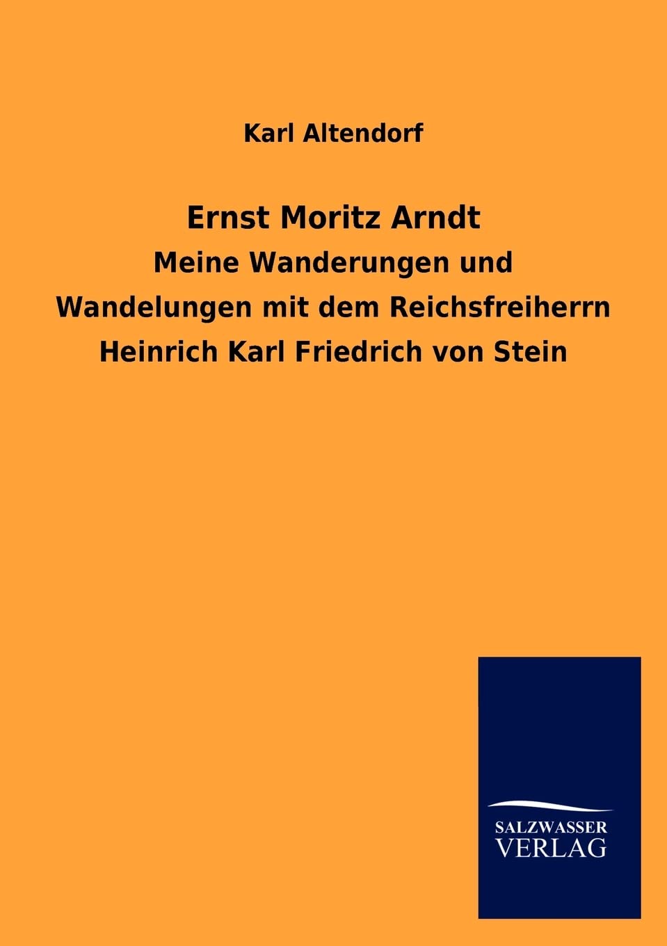 Ernst Moritz Arndt (German Edition),Used