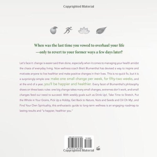 52 Small Changes: One Year to a Happier, Healthier You,New