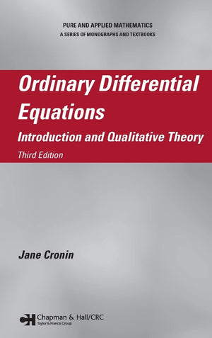 Ordinary Differential Equations: Introduction And Qualitative Theory, Third Edition (Chapman & Hall/Crc Pure And Applied Mathema,Used