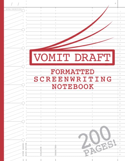 Blank Screenwriting Notebook: Write Your Own Movies  200 Pages of PreFormatted Script Templates  8.5' x 11' Journal for Ideas,Used