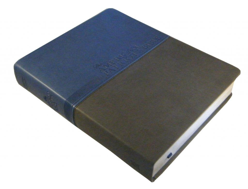 The American Patriot's Bible: New King James Version, Patriot Blue/Charcoal, Leathersoft, Study Bible: The Word of God and the S,Used