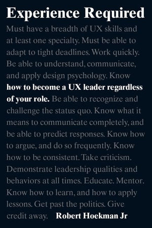 Experience Required: How to become a UX leader regardless of your role (Voices That Matter),Used