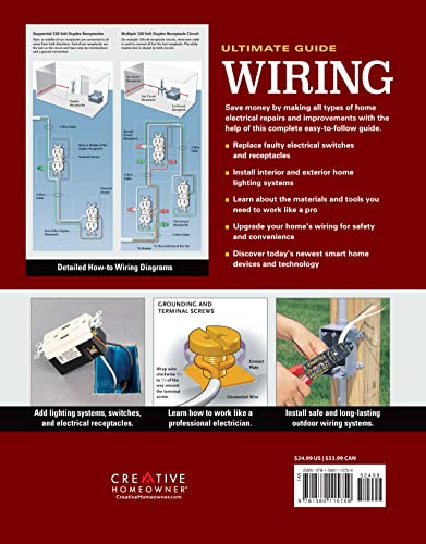 Ultimate Guide: Wiring, 9th Updated Edition (Creative Homeowner) DIY Residential Home Electrical Installations and Repairs  New,Used