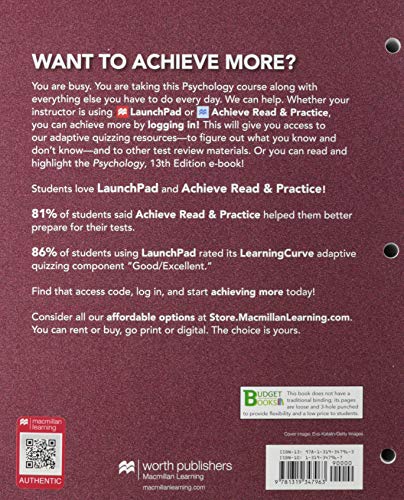 Looseleaf Version For Psychology