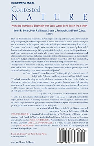 Contested Nature: Promoting International Biodiversity And Social Justice In The Twentyfirst Century,New