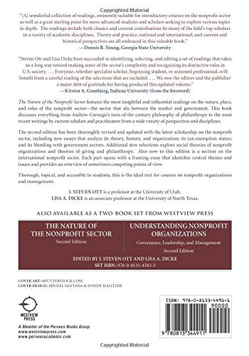 The Nature Of The Nonprofit Sector,Used