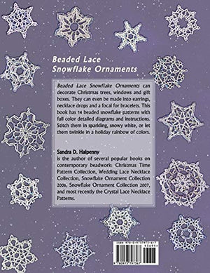 Beaded Lace Snowflake Ornaments,Used