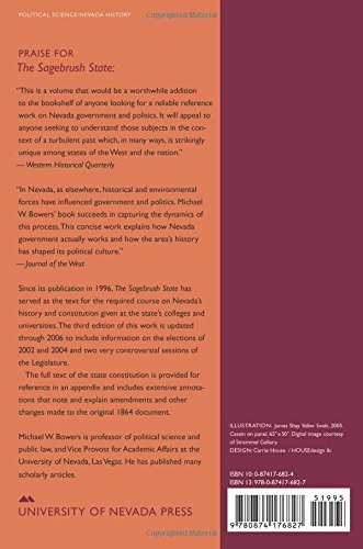 The Sagebrush State, 3d Edition: Nevada's History, Government, and Politics (Volume 3) (Shepperson Series in Nevada History),Used