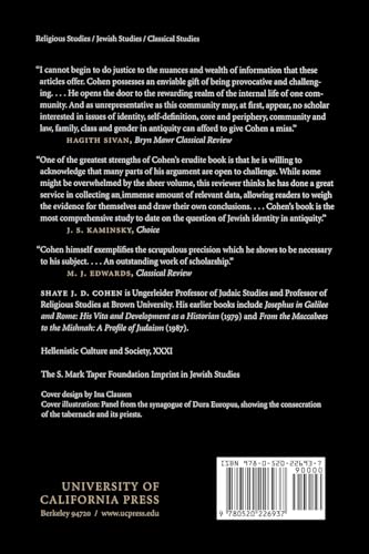 The Beginnings of Jewishness: Boundaries, Varieties, Uncertainties (Hellenistic Culture and Society) (Volume 31),New