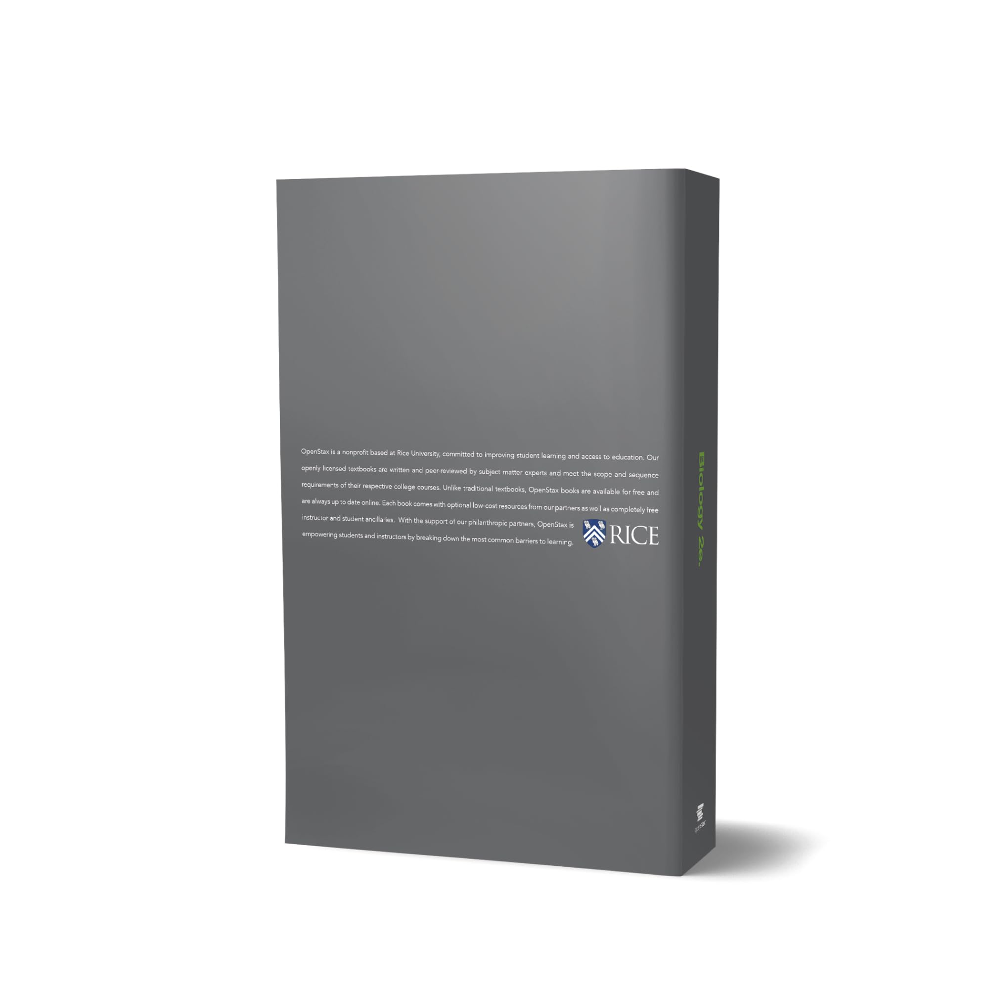 Biology 2e: Official OpenStax [paperback, B&W],Used