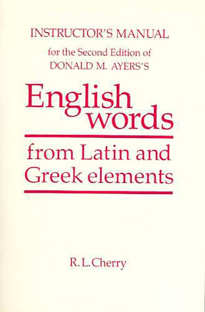 English Words Instructor'S Manual,Used