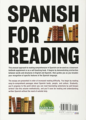 Spanish For Reading: A Selfinstructional Course (Barron'S Foreign Language Guides),Used
