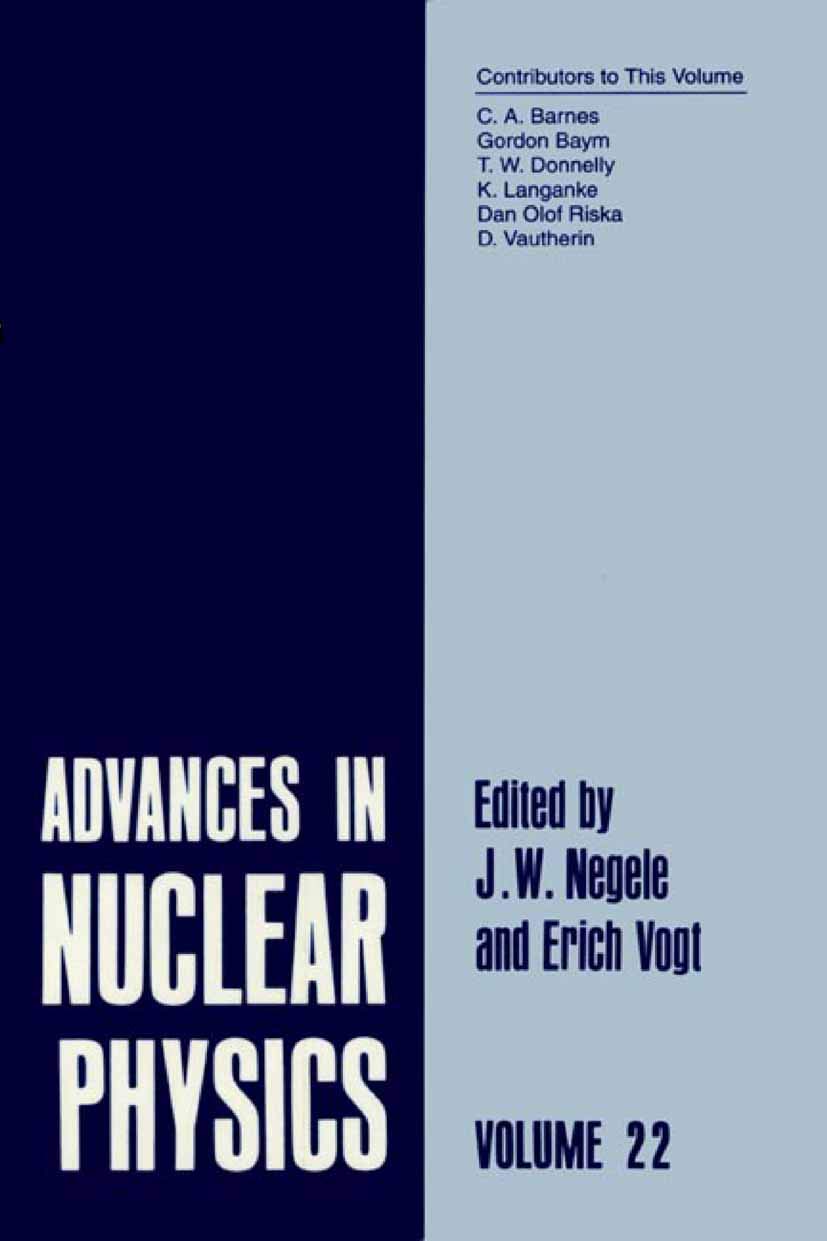 Advances in Nuclear Physics: Volume 22 (Springer Proceedings in Physics, 22),Used