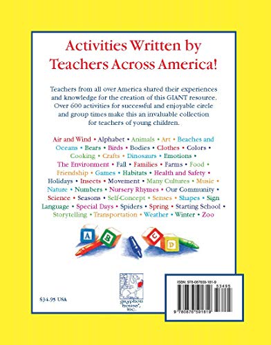 The GIANT Encyclopedia of Circle Time and Group Activities for Children 3 to 6: Over 600 Favorite Circle Time Activities Created,New