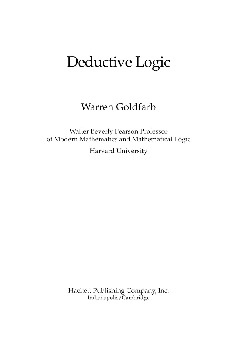 Deductive Logic,New