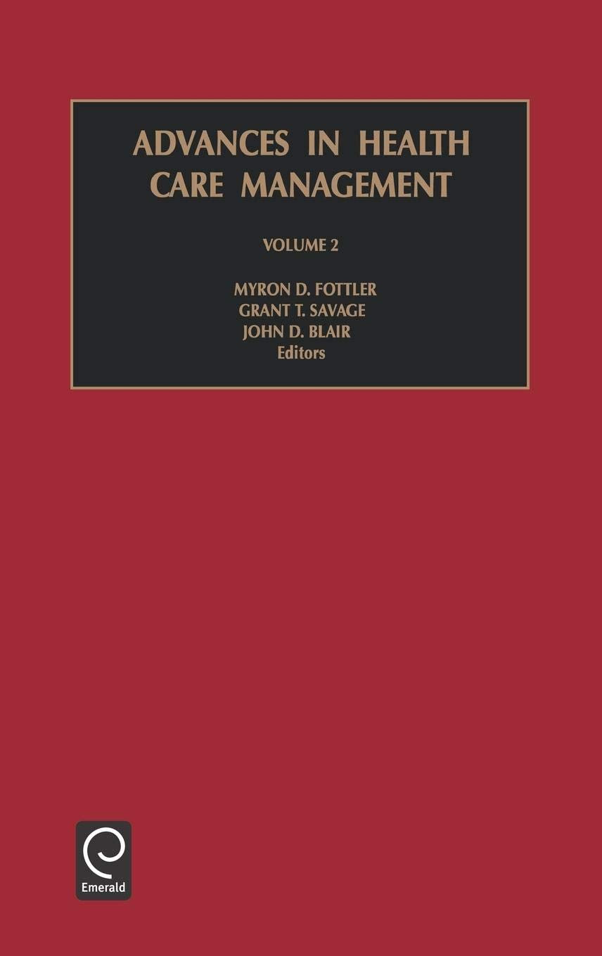 Advances in Health Care Management (Advances in Health Care Management, 2),Used