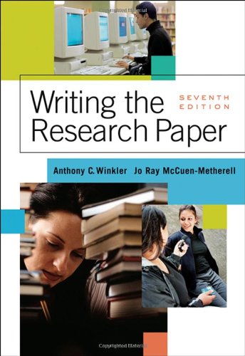 Writing the Research Paper: A Handbook,Used