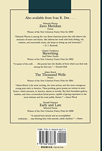 Weighing Light: Poems (New Criterion Series),Used