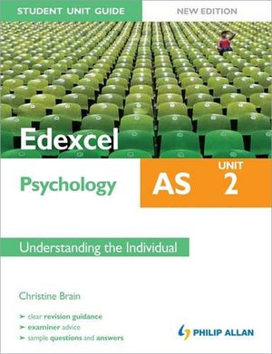 Unit 2 Understanding the Individual (Student Unit Guide Edexcel As Psychology),Used