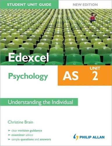 Unit 2 Understanding the Individual (Student Unit Guide Edexcel As Psychology),Used
