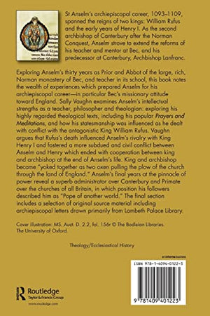 Archbishop Anselm 10931109 (The Archbishops of Canterbury Series),Used