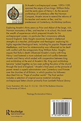 Archbishop Anselm 10931109 (The Archbishops of Canterbury Series),Used