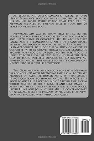 An Essay In Aid of A Grammar Of Assent,Used