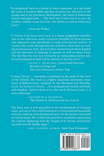 A Primer Of Ecclesiastical Latin,New