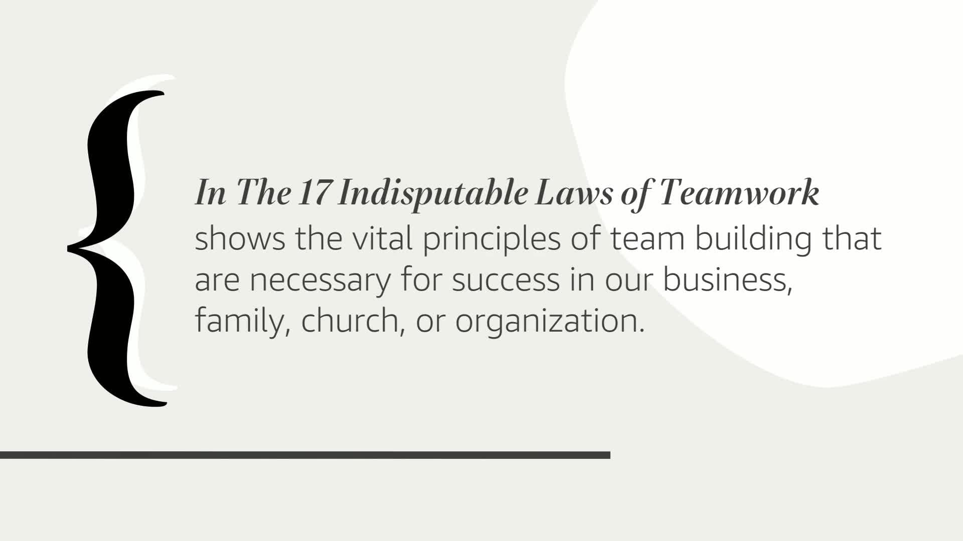 The 17 Indisputable Laws of Teamwork: Embrace Them and Empower Your Team,Used