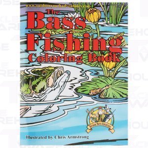 Outdoor Youth Adventures Bass Fishing Coloring Book,Used