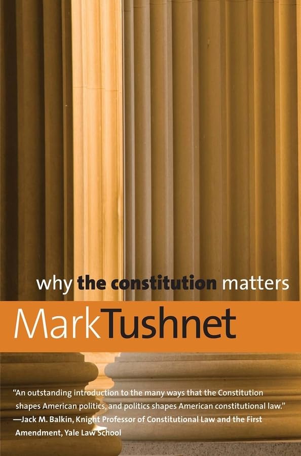 Why the Constitution Matters (Why X Matters Series),Used