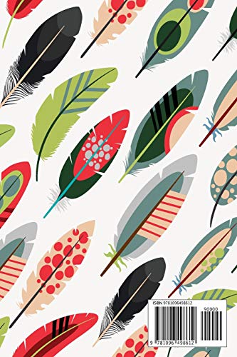 Address Book: For Contacts, Addresses, Phone, Email, Note,Emergency Contacts,Alphabetical Index With Colorful Feathers Pattern B,Used