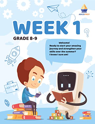 Kids Summer Academy By Argoprep  Grades 89: 8 Weeks Of Math, Reading, Science, Writing, Logic, Fitness And Yoga | Online Acces-new