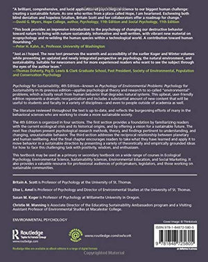 Psychology for Sustainability: 4th Edition,Used